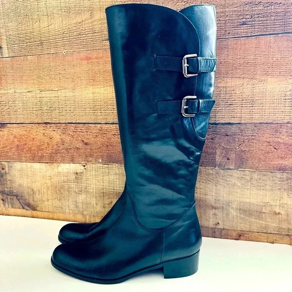 Sesto Meucci Italian Leather Knee High Boots - Picture 2 of 12